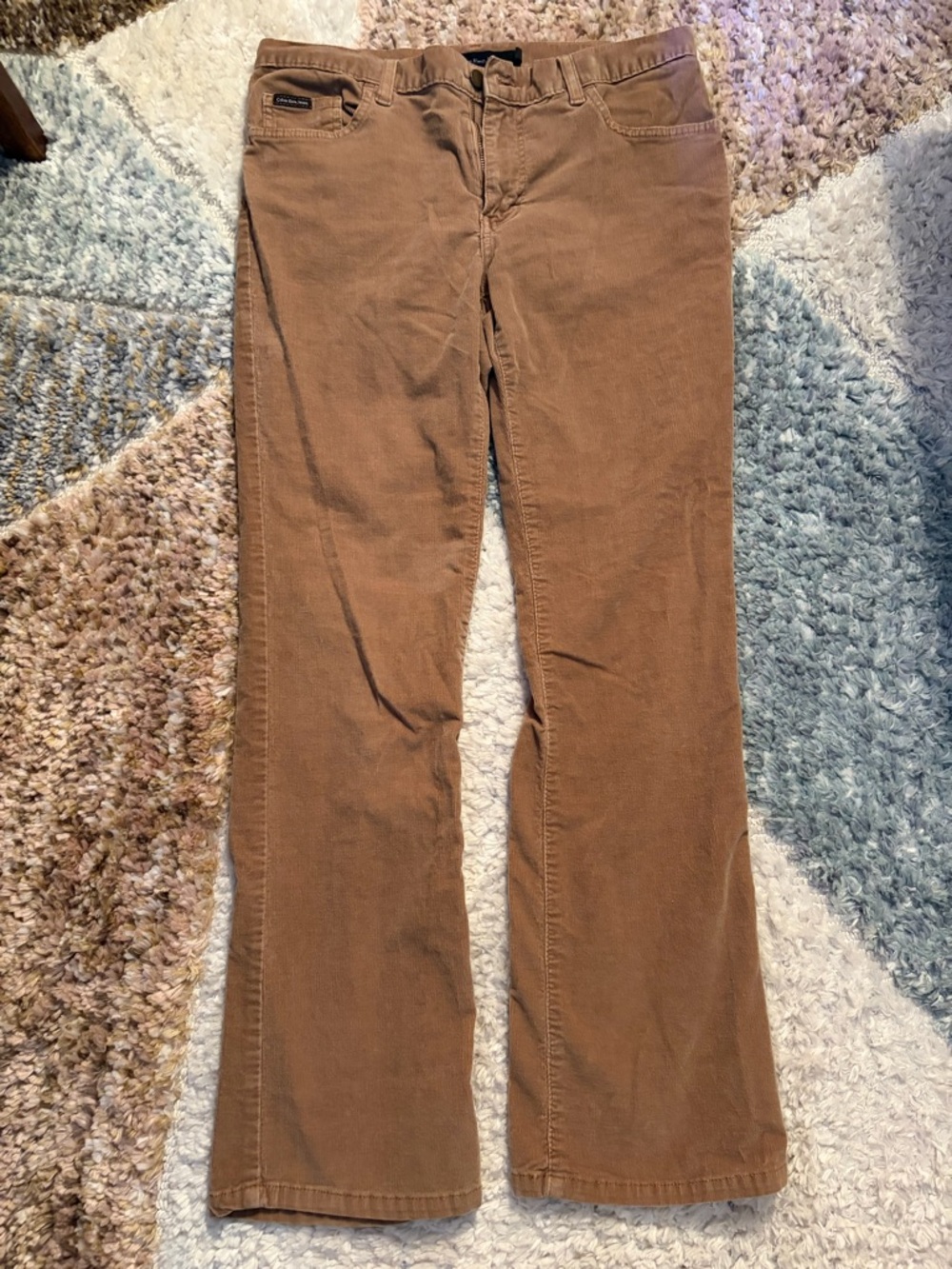 Tan Calvin Klein boot cut Corduroy Pants